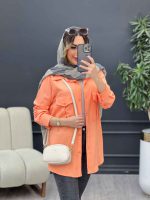 مانتو دو جیب پیله آرتمیس کد 4899 - تصویر 17