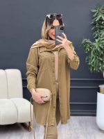 مانتو کتان رنگی سوفیا کد 4919 - تصویر 3