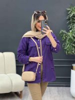 مانتو دو جیب پاکتی زاپ دار کد 4920 - تصویر 16
