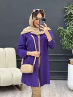 مانتو کتان رنگی سوفیا کد 4919 - تصویر 9
