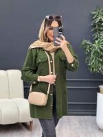مانتو دو جیب پاکتی زاپ دار کد 4920 - تصویر 17