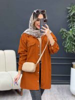 مانتو دو جیب پاکتی زاپ دار کد 4920 - تصویر 7