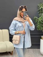 مانتو دو جیب پاکتی زاپ دار کد 4920 - تصویر 3