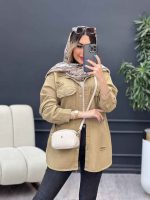 مانتو دو جیب پاکتی زاپ دار کد 4920 - تصویر 14