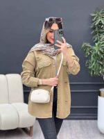 مانتو دو جیب پاکتی زاپ دار کد 4920 - تصویر 20