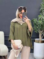 شومیز جلو بسته هلما کد 4878 - تصویر 13