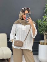 شومیز جلو بسته هلما کد 4878 - تصویر 2