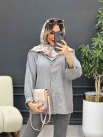 مانتو آستین پیله اِلین کد 4881 - تصویر 20