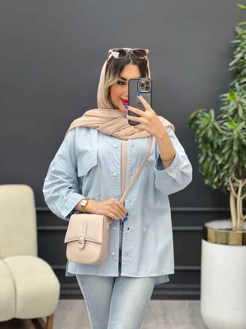 مانتو تک جیب پاکتی مهرا کد 4810 مانتو تک جیب پاکتی مهرا کد 4810