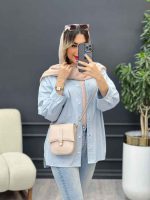 مانتو تک جیب پاکتی مهرا کد 4810 - تصویر 8