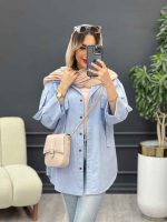 مانتو دو جیب کراواتی کد 4916 - تصویر 17