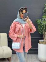 مانتو دو جیب کراواتی کد 4916 - تصویر 16