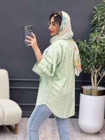 مانتو دو جیب کراواتی کد 4916 - تصویر 19