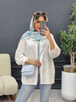 مانتو آستین پیله اِلین کد 4881 - تصویر 4
