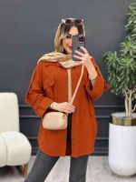 مانتو دو جیب کراواتی کد 4916 - تصویر 13