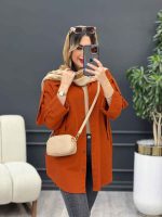 مانتو دو جیب کراواتی کد 4916 - تصویر 18