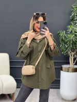 مانتو دو جیب کراواتی کد 4916 - تصویر 10