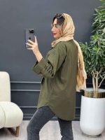 مانتو دو جیب کراواتی کد 4916 - تصویر 22