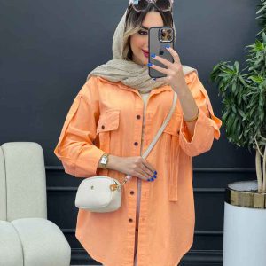 مانتو دو جیب کراواتی کد 4916