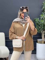 مانتو آستین پیله اِلین کد 4881 - تصویر 5