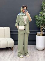 ست مانتو و شلوار لیانا کد 4925 - تصویر 2