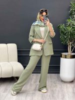 ست مانتو و شلوار لیانا کد 4925 - تصویر 7