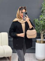 مانتو لینن آستین سه دکمه پشت پاگن کد 4921 - تصویر 13