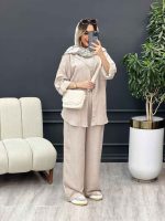 ست مانتو و شلوار تک جیب کد 4778 - تصویر 3