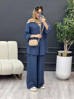 ست مانتو و شلوار تک جیب کد 4778 - تصویر 6