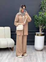 ست مانتو و شلوار تک جیب کد 4778
