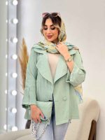 مانتو تک دکمه دو جیب کیف دار کد 4938 - تصویر 21