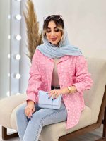 مانتو طرح گل بابونه دو جیب کد 4837 - تصویر 13