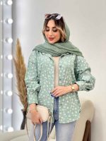 مانتو طرح گل بابونه دو جیب کد 4837 - تصویر 16