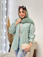 مانتو طرح گل بابونه دو جیب کد 4837 - تصویر 6