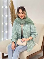 مانتو طرح گل بابونه دو جیب کد 4837 - تصویر 12