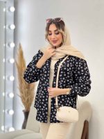 مانتو طرح گل بابونه دو جیب کد 4837 - تصویر 10