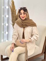 مانتو طرح گل بابونه دو جیب کد 4837 - تصویر 8