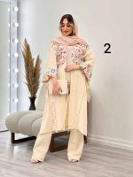مانتو پانچ طرح دار کد 4903 - تصویر 5