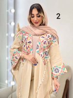 مانتو پانچ طرح دار کد 4903 - تصویر 8