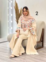 مانتو پانچ طرح دار کد 4903 - تصویر 13
