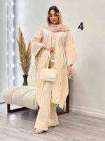 مانتو پانچ طرح دار کد 4903 - تصویر 9