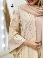 مانتو پانچ طرح دار کد 4903 - تصویر 15