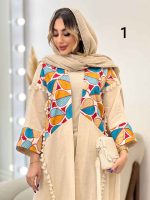مانتو پانچ طرح دار کد 4903 - تصویر 6