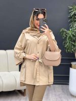 مانتو لینن آستین پاگن سر جیب دکمه کد 4902 - تصویر 17