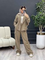 ست کت و شلوار جلو زیپ کد 4704 - تصویر 13