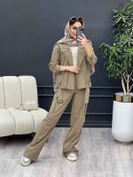 ست کت و شلوار جلو زیپ کد 4704 - تصویر 11
