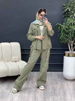 ست کت و شلوار جلو زیپ کد 4704 - تصویر 15