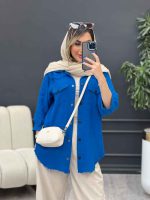 مانتو آستین پیله پایین ریش کد 4946 - تصویر 8