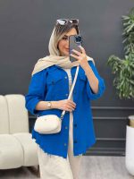مانتو آستین پیله پایین ریش کد 4946 - تصویر 16