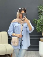 مانتو آستین پیله پایین ریش کد 4946 - تصویر 7